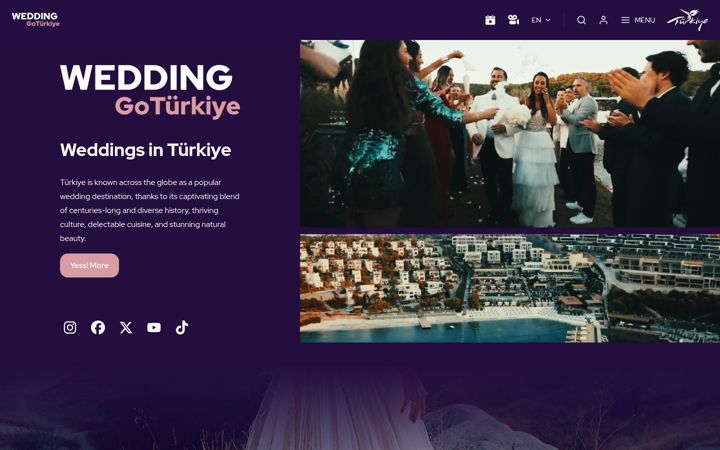 Screenshot of goweddingsturkiye.com