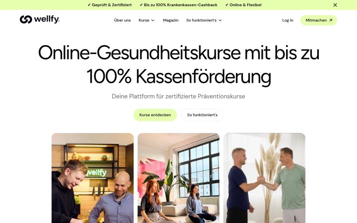 Screenshot of gowellfy.de