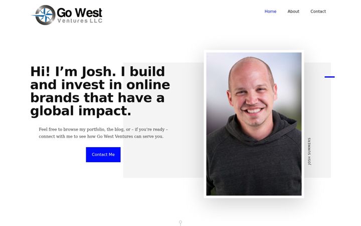 Screenshot of gowestventuresllc.com