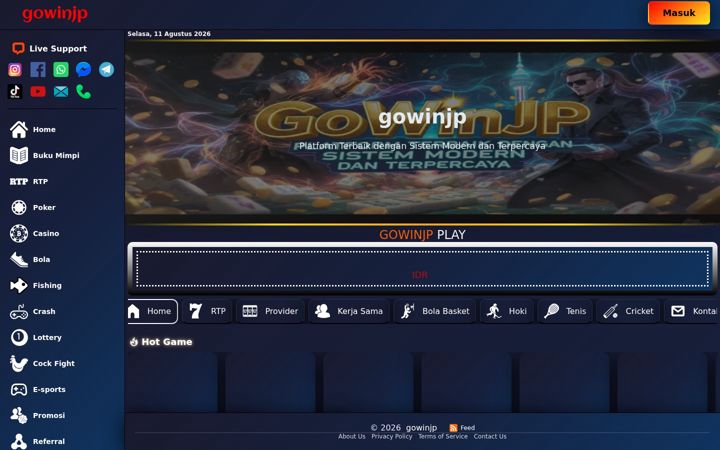 Screenshot of gowinjp.com