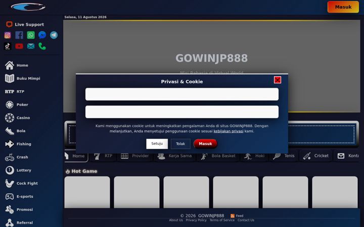 Screenshot of gowinjp888.it.com