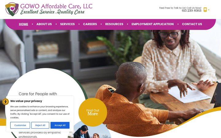 Screenshot of gowoaffordablecare.com