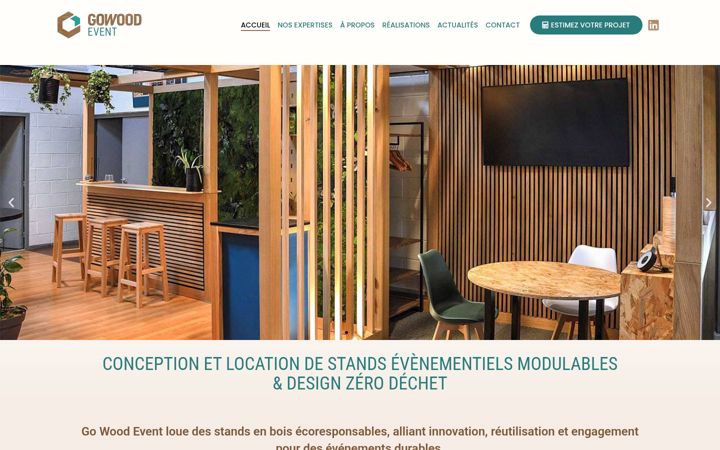 Screenshot of gowoodevent.com