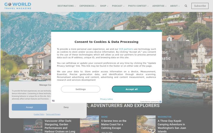 Screenshot του goworldtravel.com