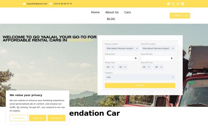 Screenshot of goyaalah.com