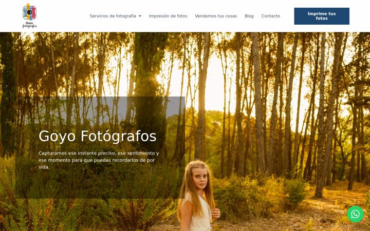 Screenshot of goyofotografos.com