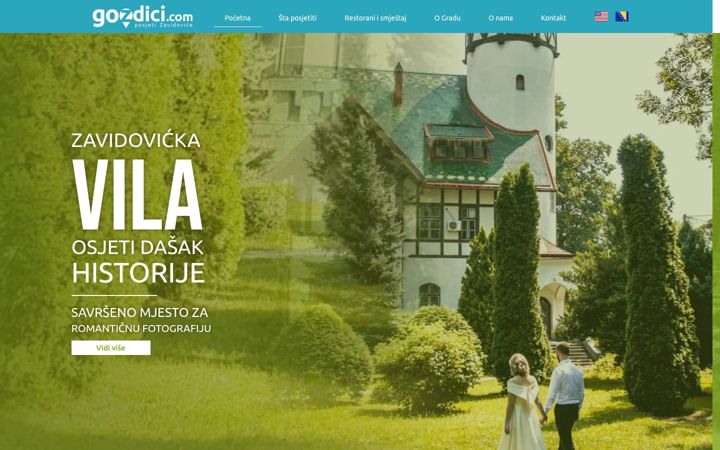 Screenshot of gozdici.com