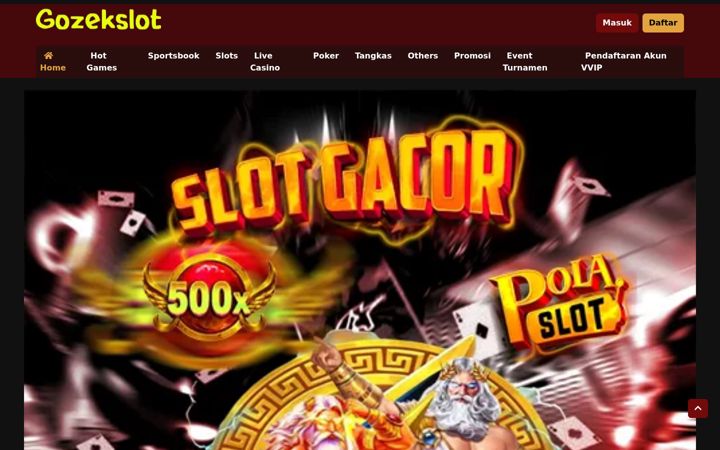 Screenshot of gozekslot.com