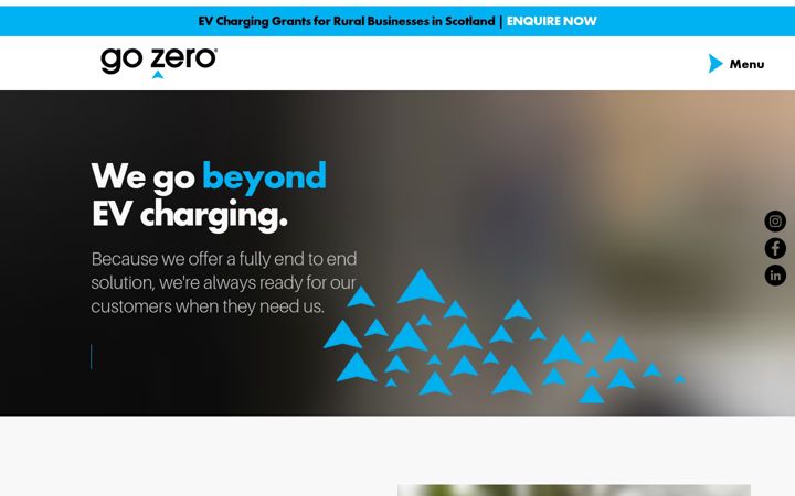 Screenshot of gozerocharge.com