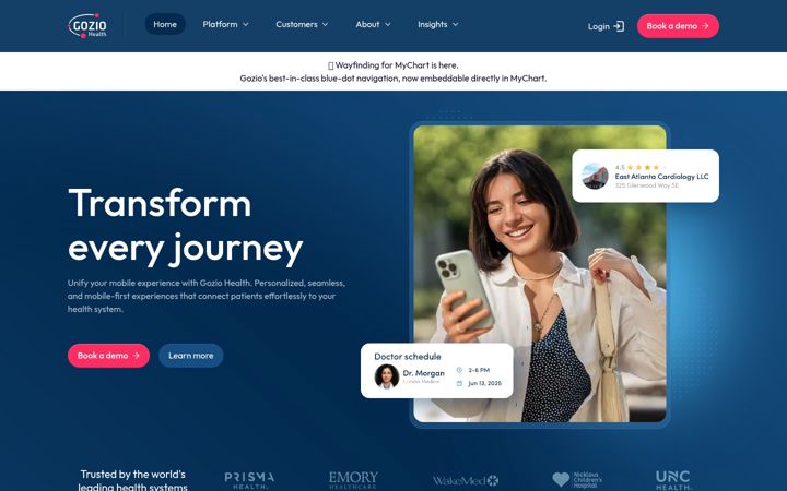 Screenshot of goziohealth.com