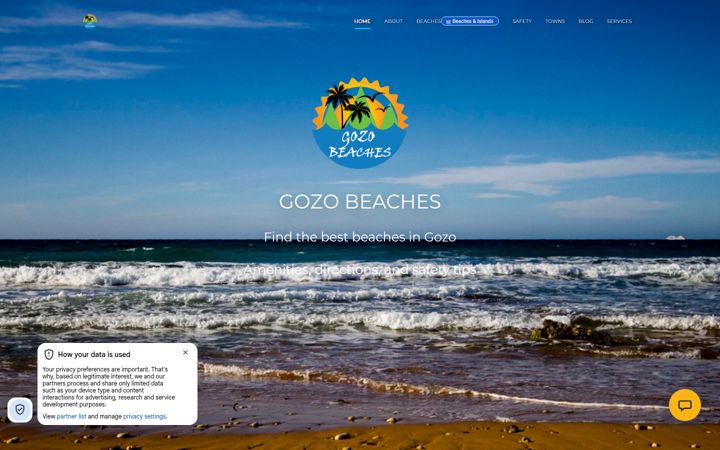 Screenshot of gozobeaches.com