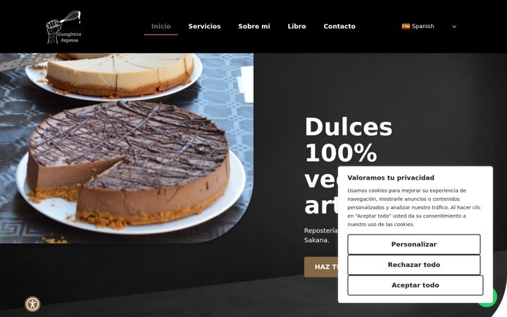 Screenshot of gozogintzabeganoa.com