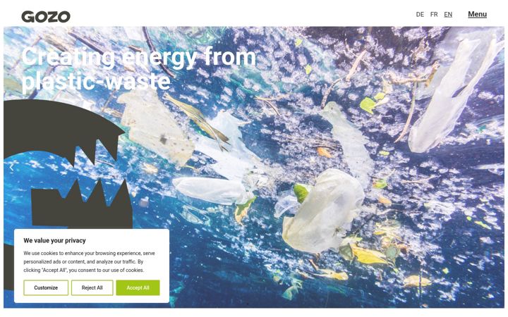 Screenshot of gozoproject.com