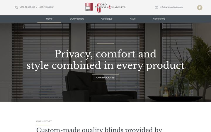 Screenshot of gozoverticals.com