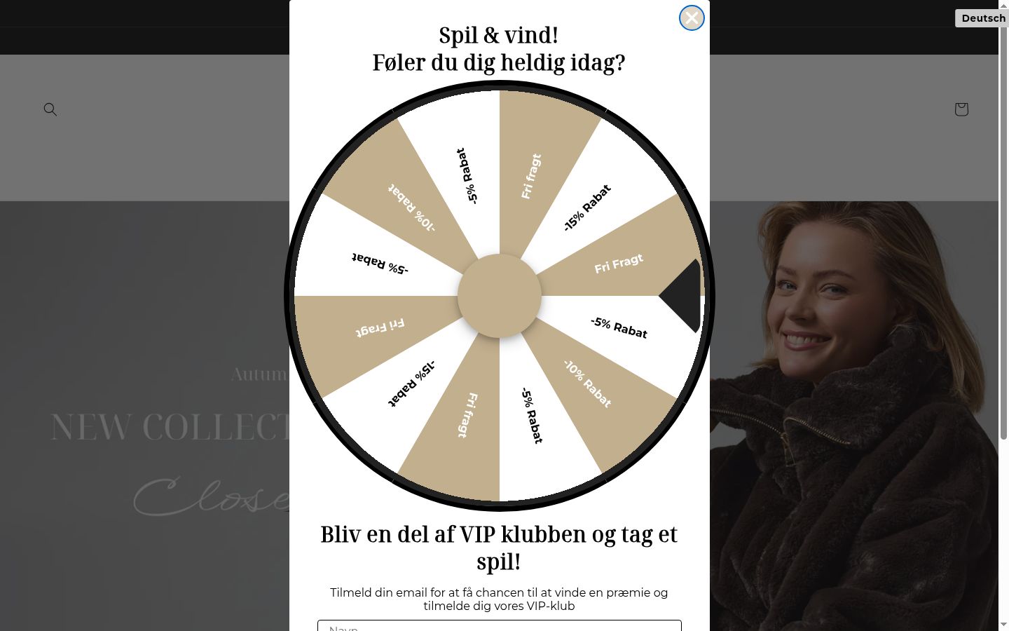 Capture d'écran de la bannière de consentement affichée avant toute interaction