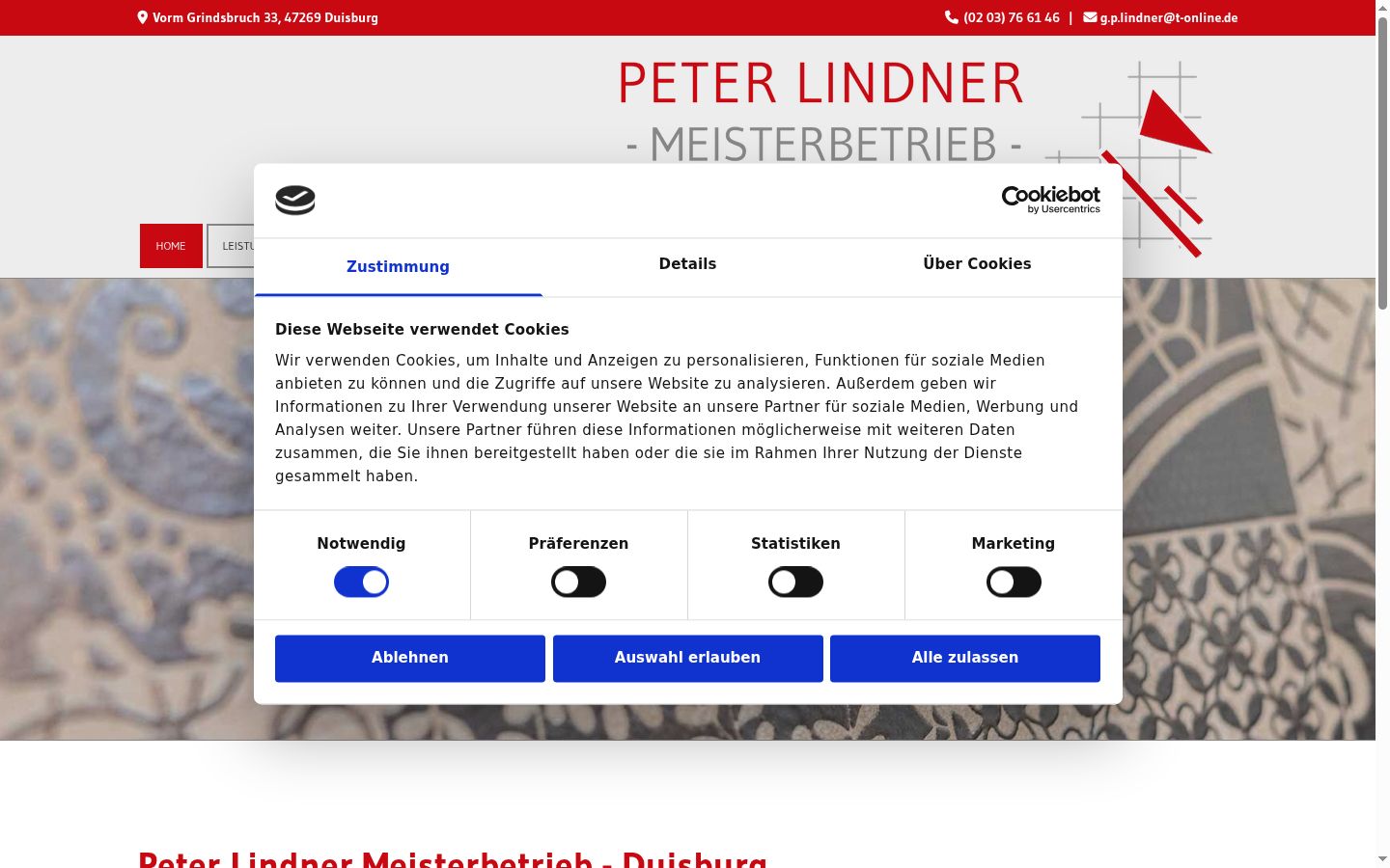 Screenshot tal-banner tal-kunsens muri qabel kwalunkwe interazzjoni