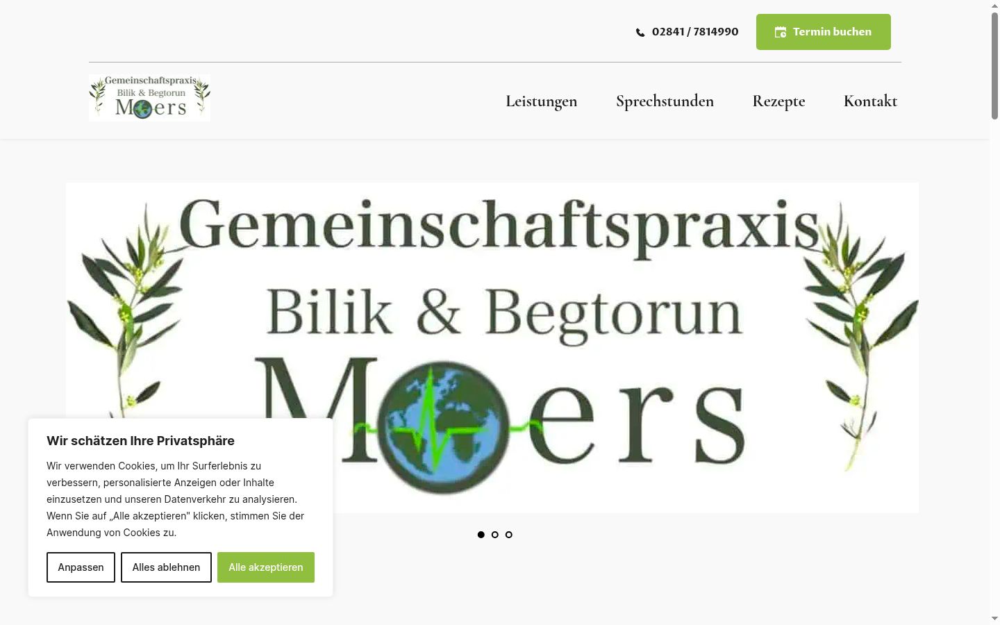 Screenshot tal-banner tal-kunsens muri qabel kwalunkwe interazzjoni