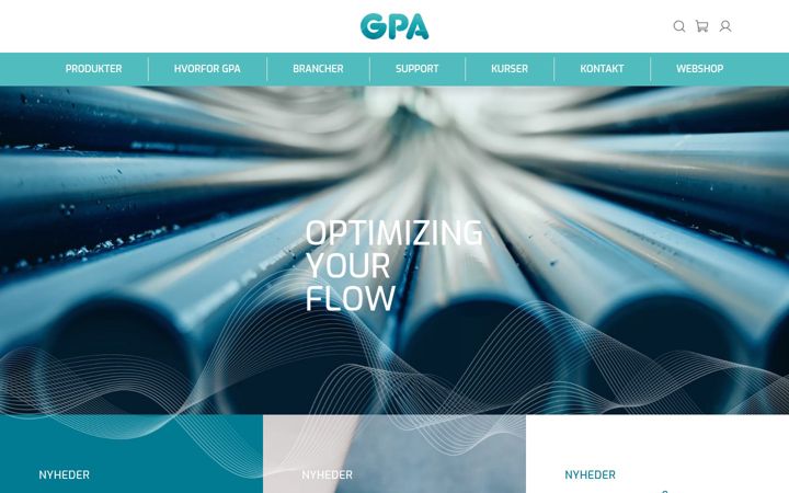 Екранна снимка на gpa.dk