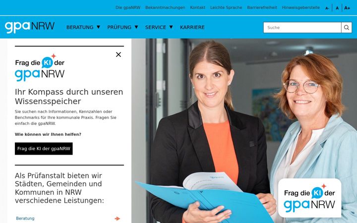 Screenshot of gpanrw.de