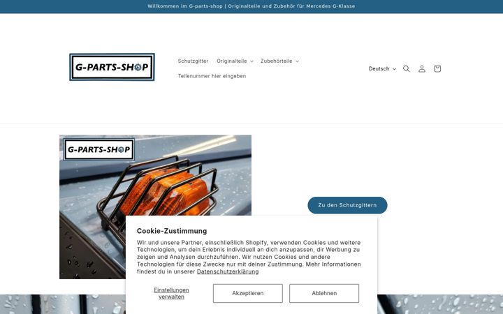 Screenshot of gpartsshop.de