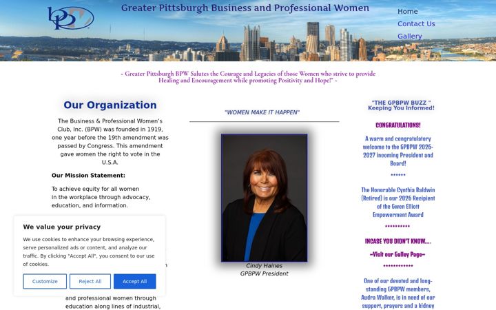 Screenshot of gpbpw.org
