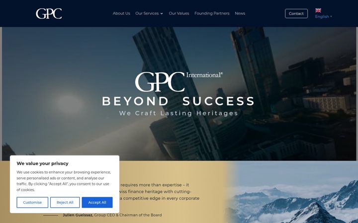 Screenshot of gpc-enterprise.com