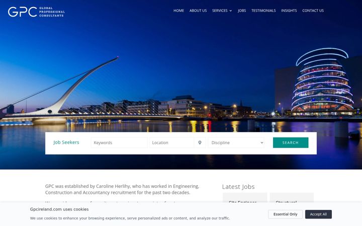 Screenshot of gpcireland.com