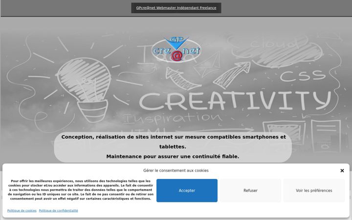 Screenshot of gpcreanet.com