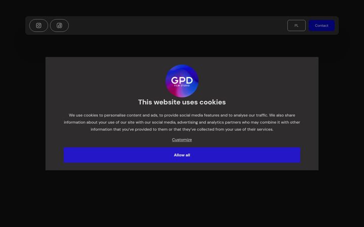 Screenshot of gpdfilmstudio.com