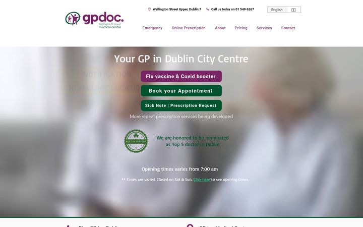 Screenshot of gpdoc.ie