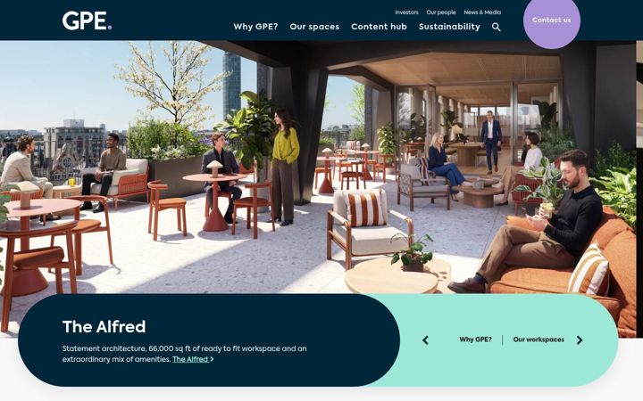 Screenshot of gpe.co.uk