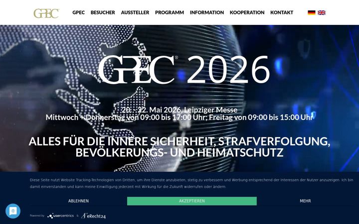 Screenshot of gpec.de