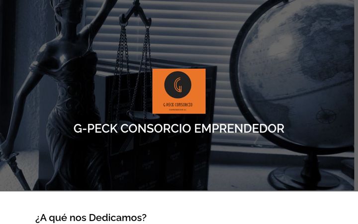 Screenshot of gpeckconsorcio.com