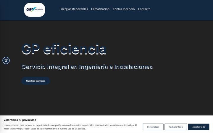 Screenshot of gpeficiencia.com