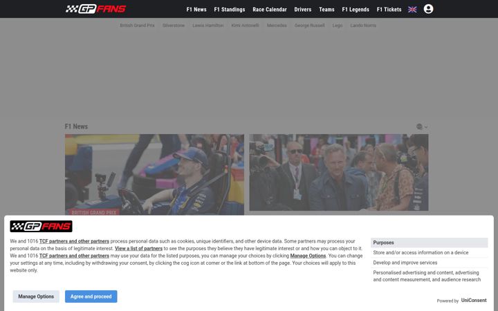 Screenshot di gpfans.com