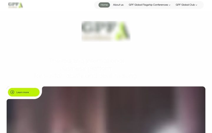 Screenshot of gpfglobal.io