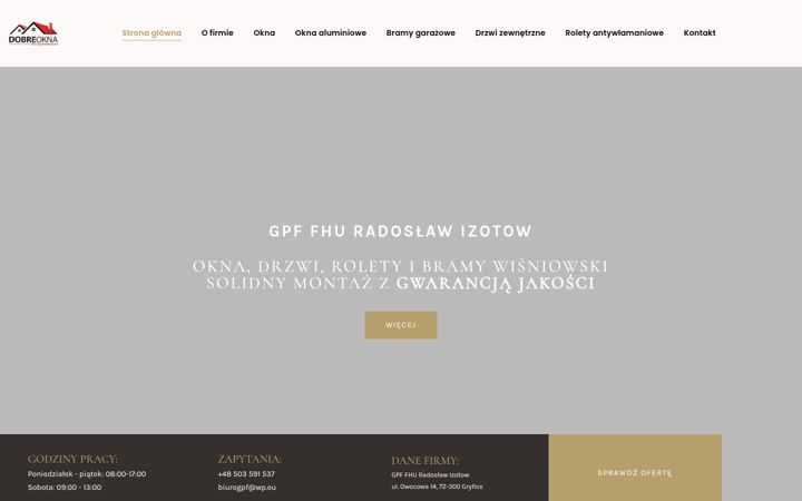 Screenshot of gpfokna.pl