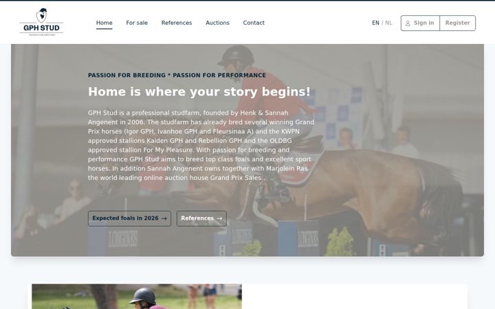 Screenshot of gphstud.nl