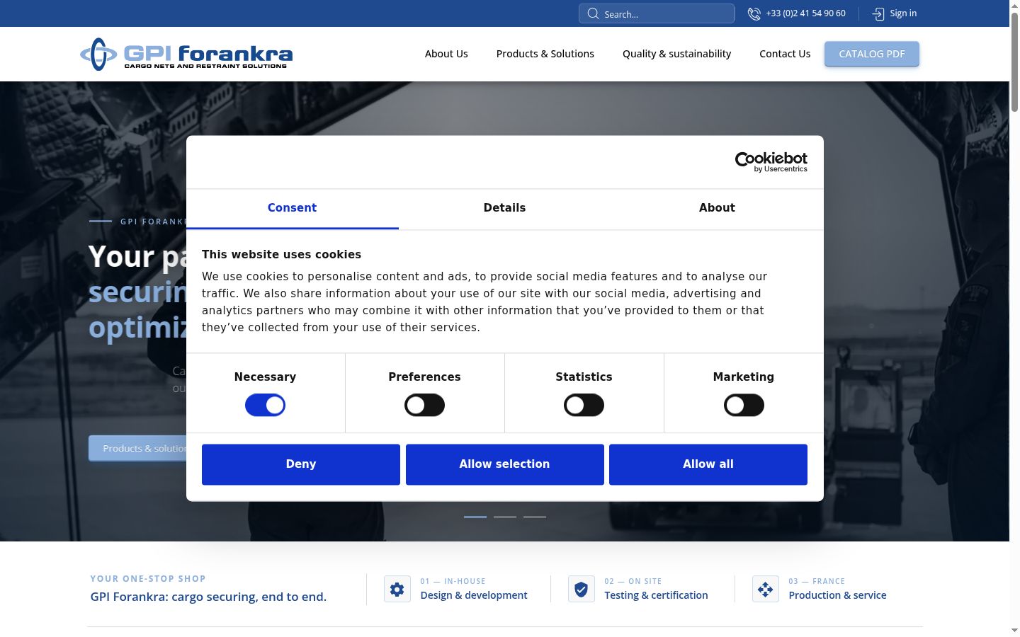 Screenshot tal-banner tal-kunsens muri qabel kwalunkwe interazzjoni