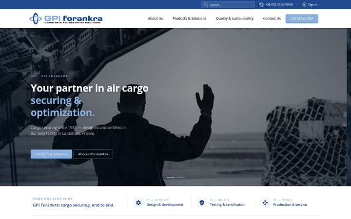 Screenshot of gpi-int.fr