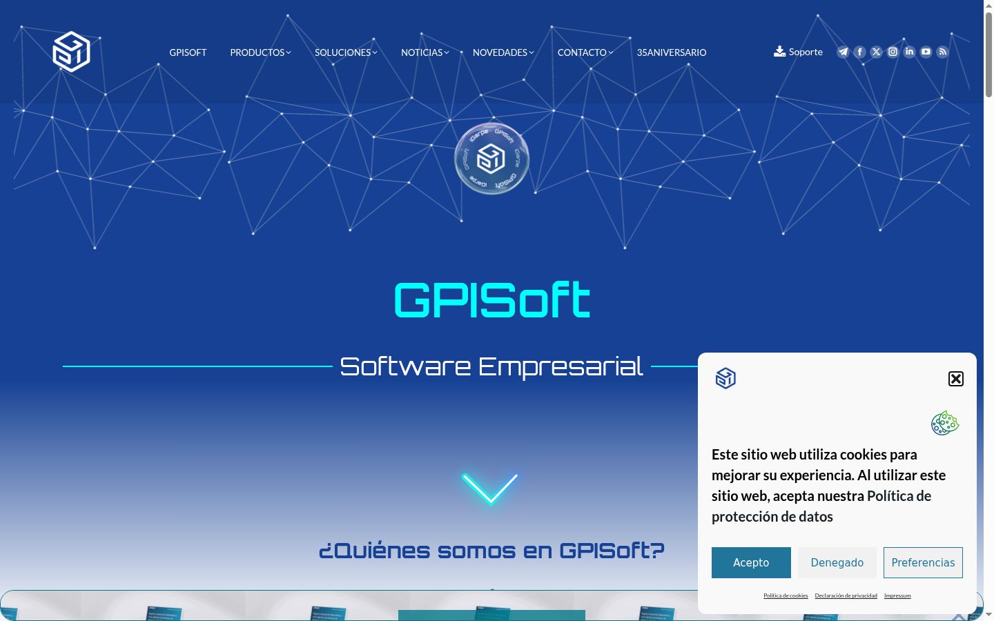 Screenshot tal-banner tal-kunsens muri qabel kwalunkwe interazzjoni