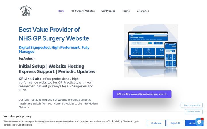 Screenshot of gplinksuite.com