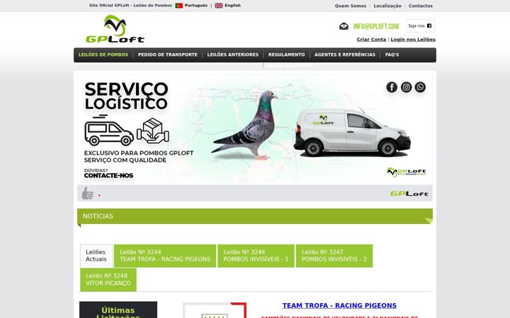 Posnetek zaslona gploft.com