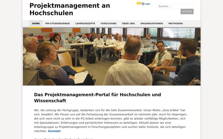 Screenshot of gpm-hochschulen.de