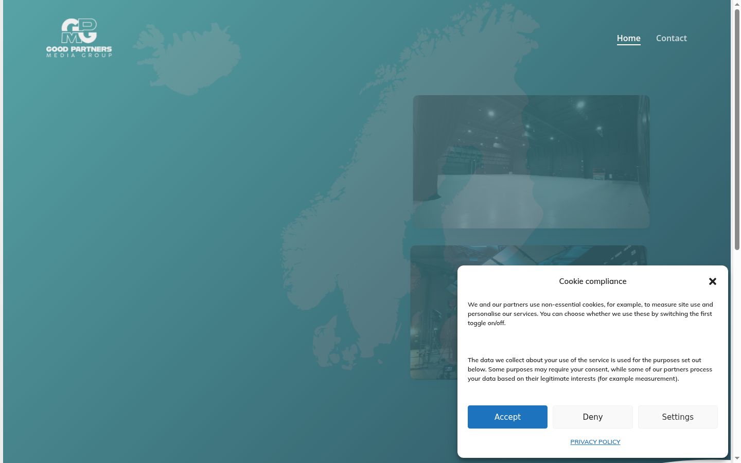 Capture d'écran de la bannière de consentement affichée avant toute interaction