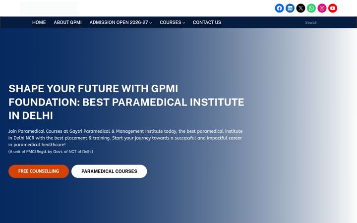 Screenshot of gpmi.net.in