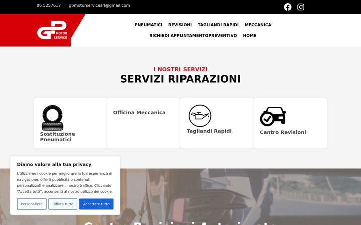 Screenshot of gpmotorservice.com