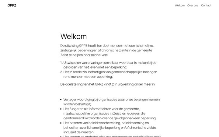 Screenshot of gppz.nl