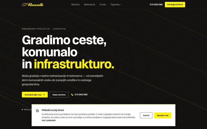 Screenshot of gpresnik.si
