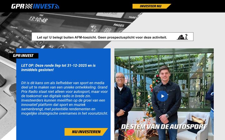 Screenshot of gprinvest.nl